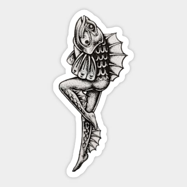 Mermaid Sticker by Matross art